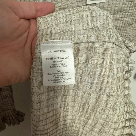 NWT $448 Veronica Beard Richie Ribbed Knit Space-Dyed Midi Dress - Picture 4 of 7